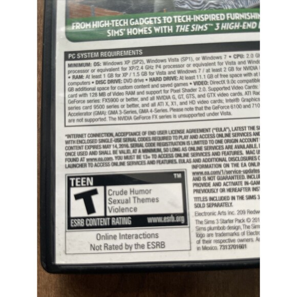 Sims 3: Starter Pack (Windows/Mac, 2013) Software DVD-ROM Very nice condition - Picture 7 of 15